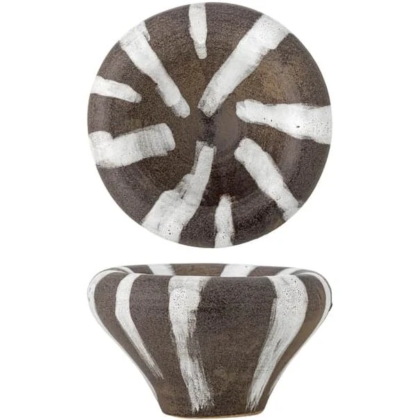 Bloomingville Ladris skål - brun stentøj 450 ml