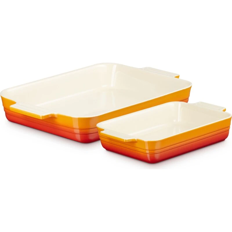 Le Creuset stentøjs fadsæt 2 dele (25/32 cm)