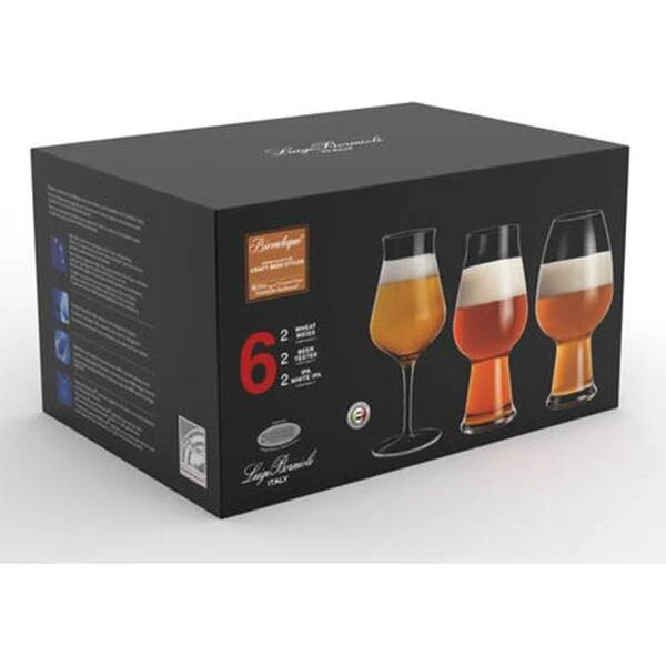 Luigi Bormioli Birrateque ølglassæt 3x2 (tester, IPA, hvede)
