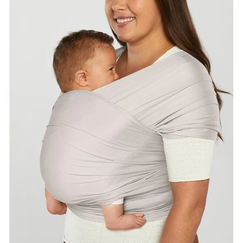 Ergobaby Aura Mesh Strækvikle, Soft Grey (8–25 lb)