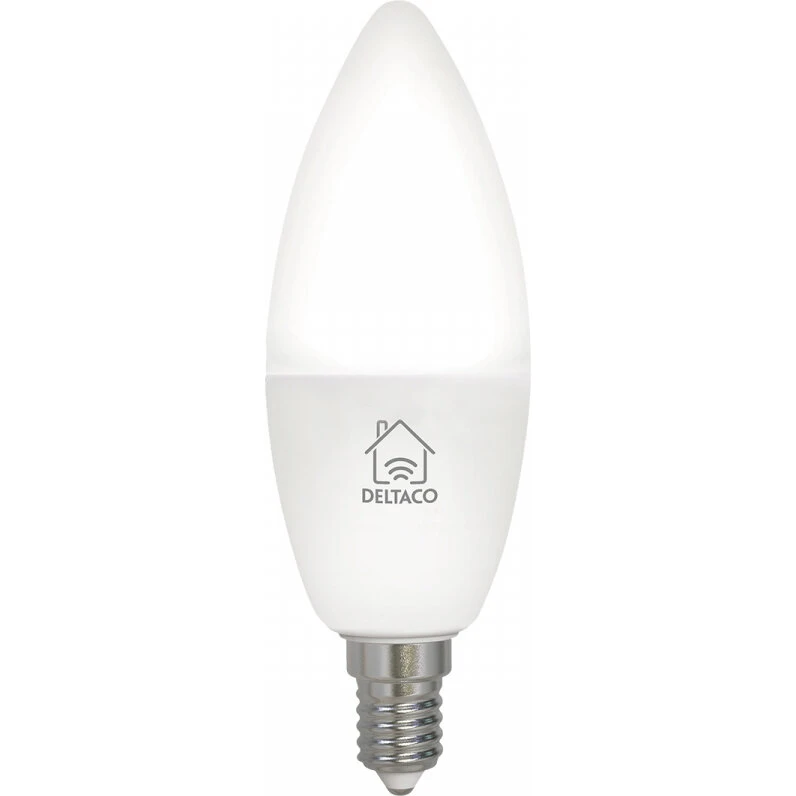 DELTACO Smart Home LED E14 CCTC, dæmpbar 4,5W (hvid)