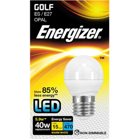 Energizer E27 LED kronepære 4,5W (470 lm) 2700K Varm hvid