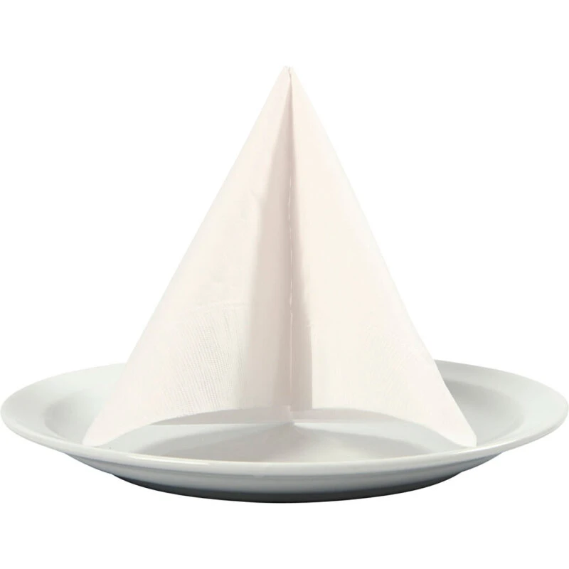 Servietter 33x33 cm hvid 3-lags – 20 stk