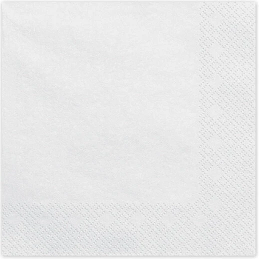 20 stk. hvide servietter 33x33 cm papir