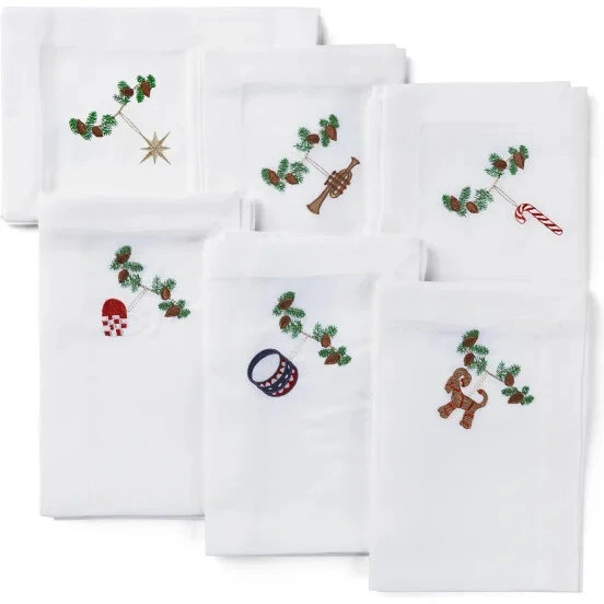 Langkilde & Søn 6 stk. juleservietter 50x50 cm
