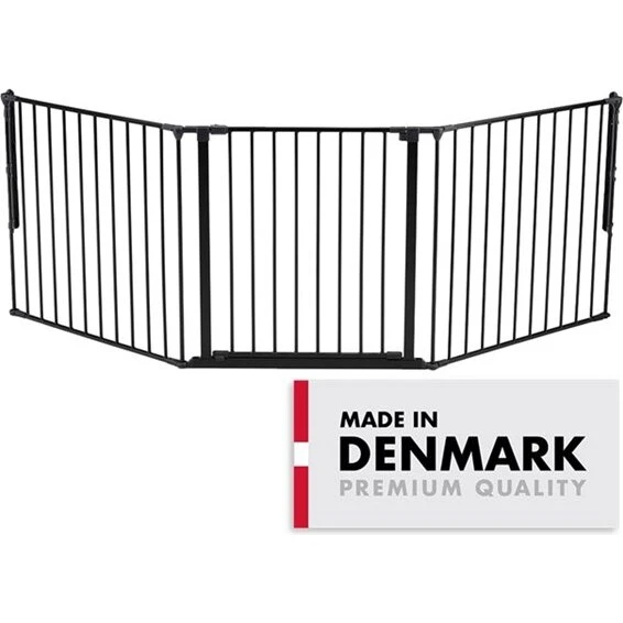 BabyDan Flex L sikkerhedsgitter 146-223 cm, sort