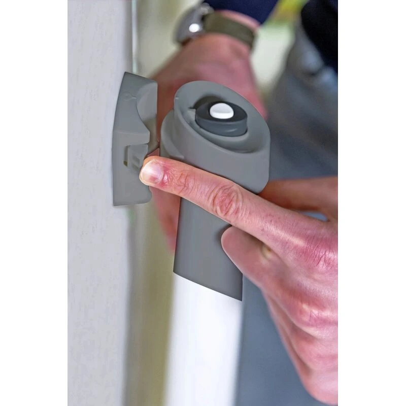 ABUS Ben JC9514 rullegitter til dør/trappe 0–140 cm, grå