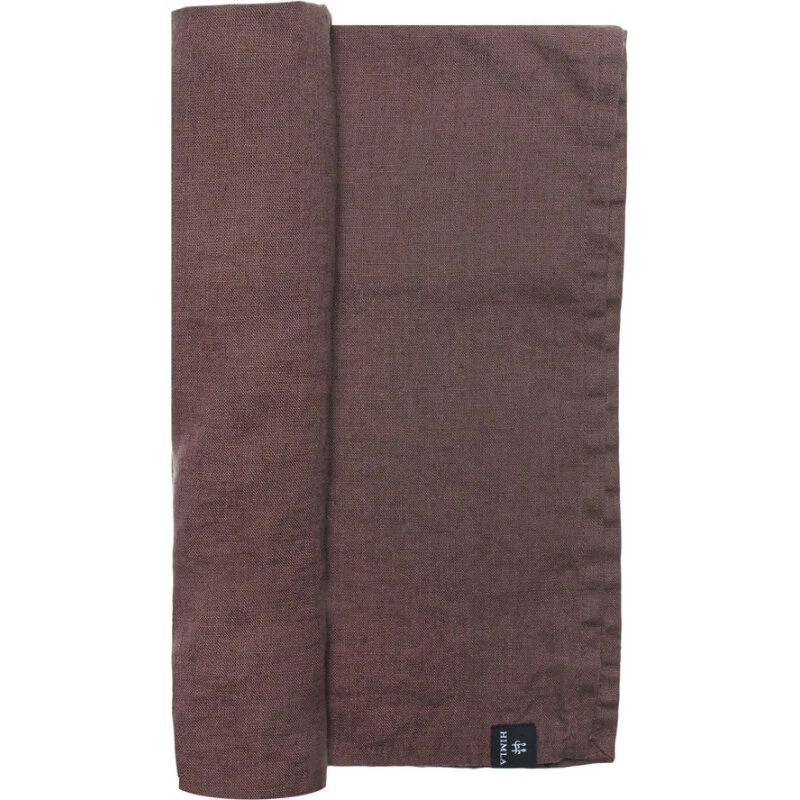 Himla Sunshine Runner - Brun (Coffee), vasket rent hør