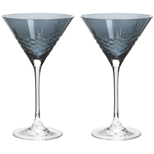 Frederik Bagger Crispy Sapphire Cocktailglas 22 cl, 2 stk