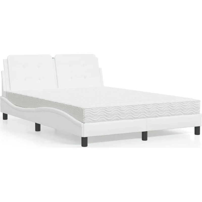 Zadar sengeramme 140x200 cm – hvid kunstlæder