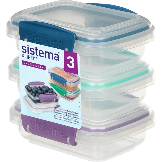 Sistema Accents Klip It 3-pak rektangulære 200 ml