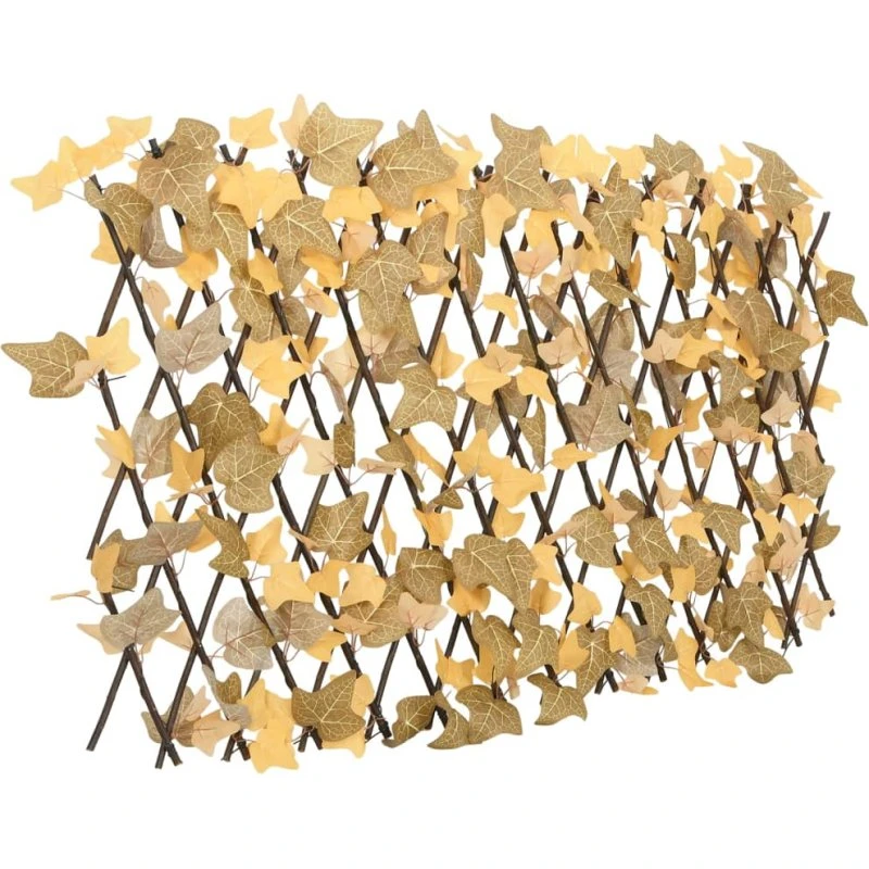 Udvideligt espalier med kunstige orange ahornblade 180x60 cm