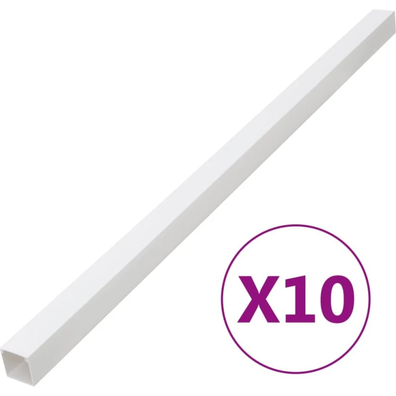 Kabelkanal 150x50 mm PVC 10 m – hvid, kan klippes og males