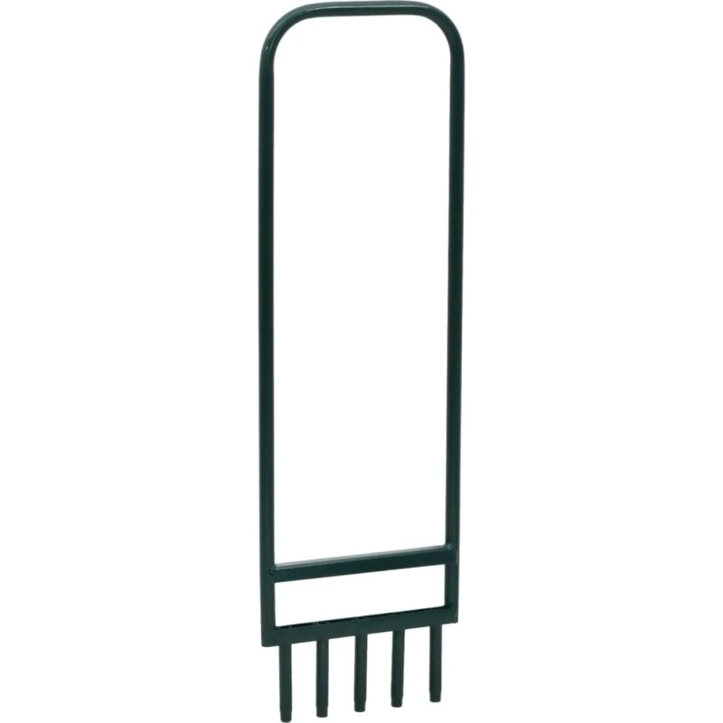 vidaXL plænelufter med 5 hule tænder, pulverlakeret stål