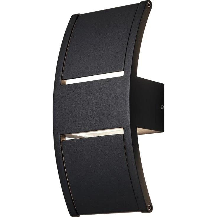 Nielsen Light Lærk udendørs væglampe, sort (up/downlight)