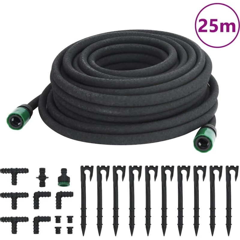 Siveslange 0,6" (15 mm) 25 m – Gummi, sort