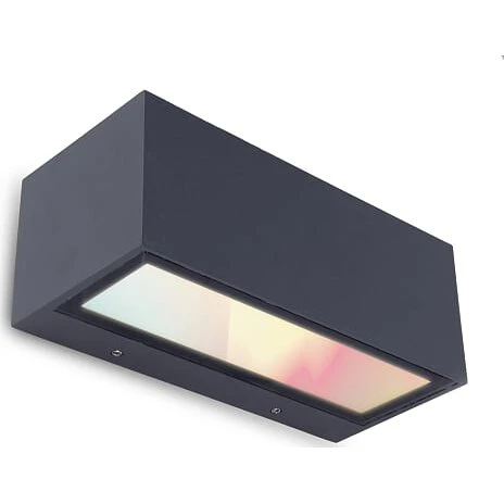 Lutec Gemini SMART udendørs væglampe 17W, mørkegrå