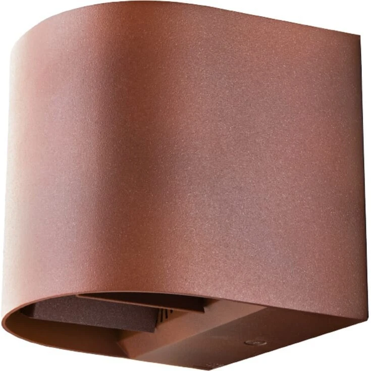 SG Artes Round udendørs væglampe 3000K, corten