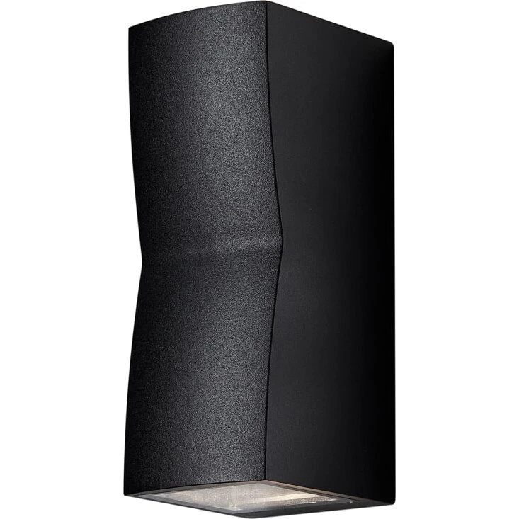 NIELSEN LIGHT Ask udendørs væglampe, sort, up/downlight