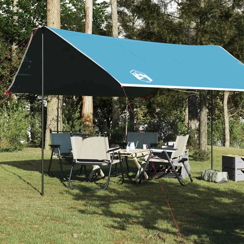Vandtæt tarp 430x380x210 cm - blå, PU-belægning
