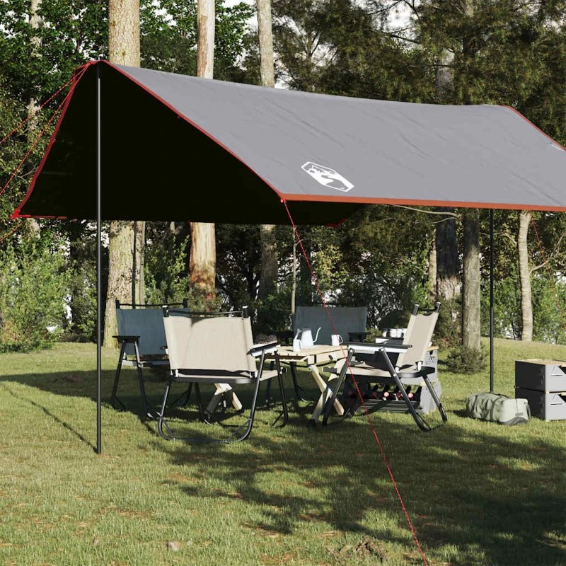 Vandtæt tarp 430x380x210 cm - orange, PU-coated