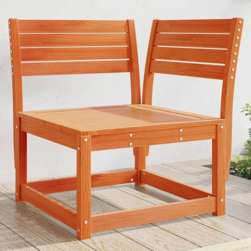 Hjørnemodul til havesofa i massivt fyr 73x73x78 cm