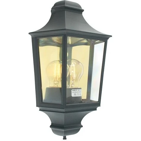 Norlys Glasgow væglampe 730, sort, E27, IP54