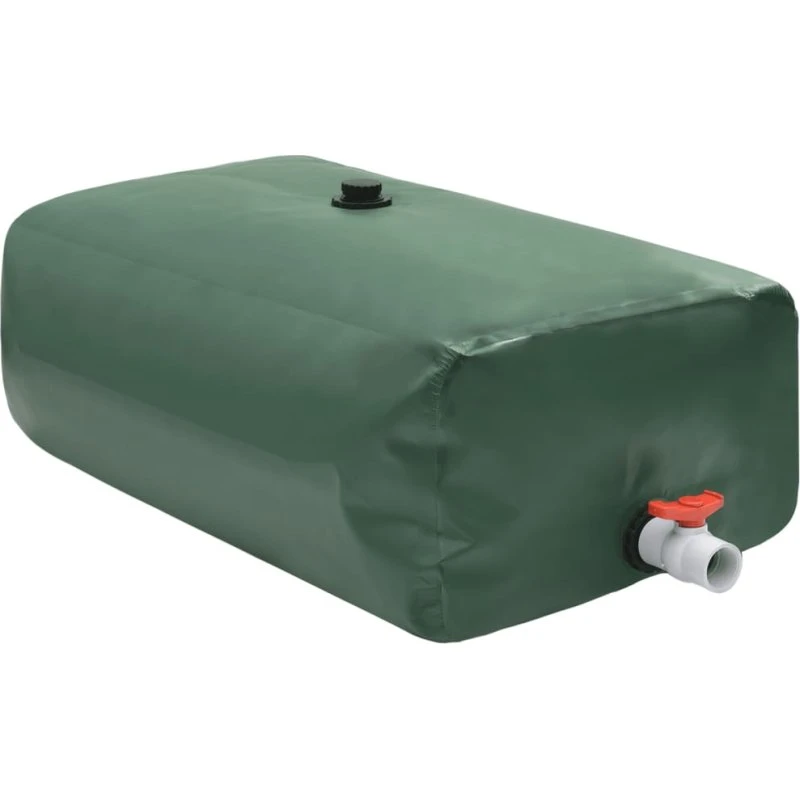 Sammenfoldelig vandtank 1500 L med hane (PVC)
