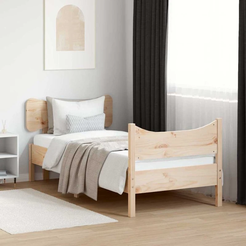 Sengeramme 90x200 cm i massivt fyrretræ