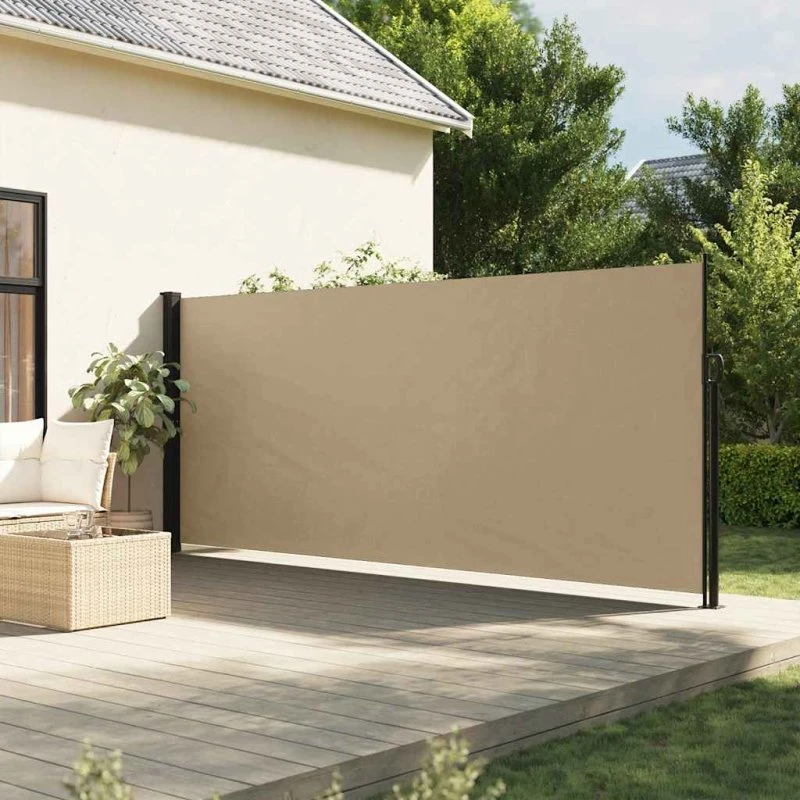 Sammenrullelig sidemarkise 170x300 cm - beige