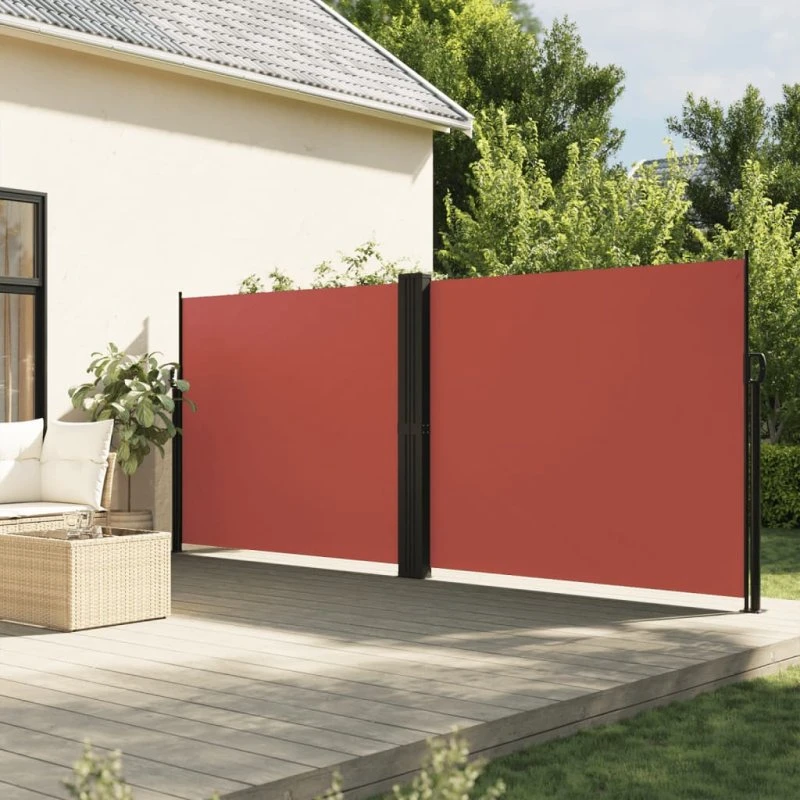 Sammenrullelig sidemarkise 160 x 600 cm – terrakotta