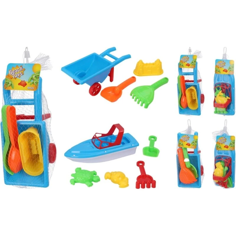 Excellent Houseware Sandset med trillebør & forme (4-5 dele)