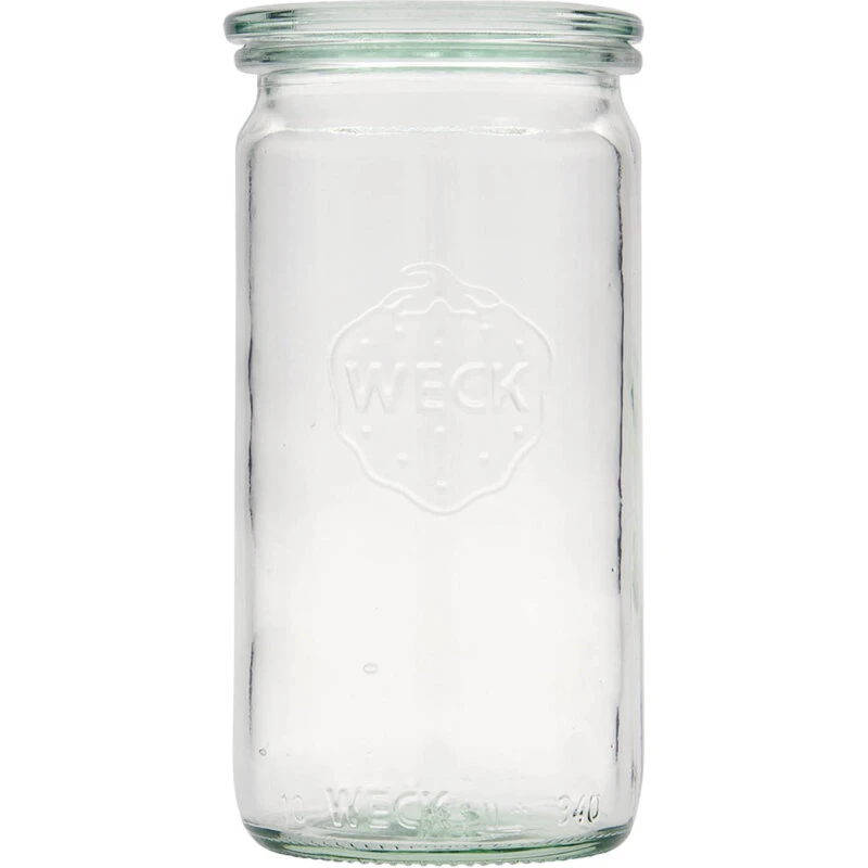WECK 340 ml cylinderglas, rundkantet åbning