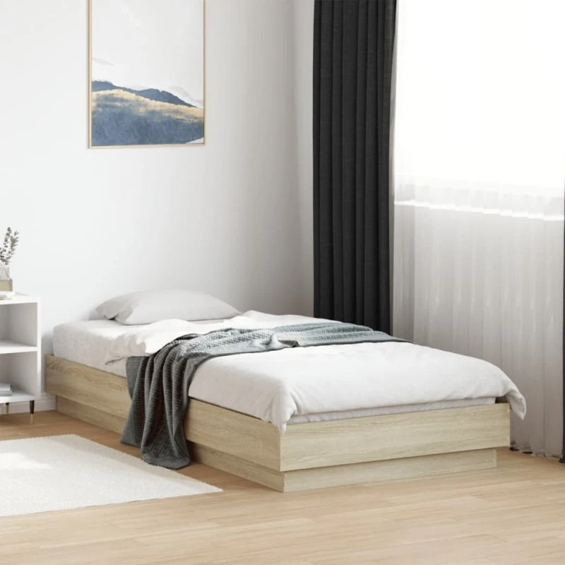 Sengeramme 75x190 cm i sonoma-eg (uden madras)