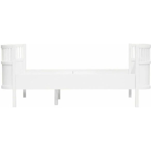 Sebra Junior & Grow seng – Classic White (udtræksbar)