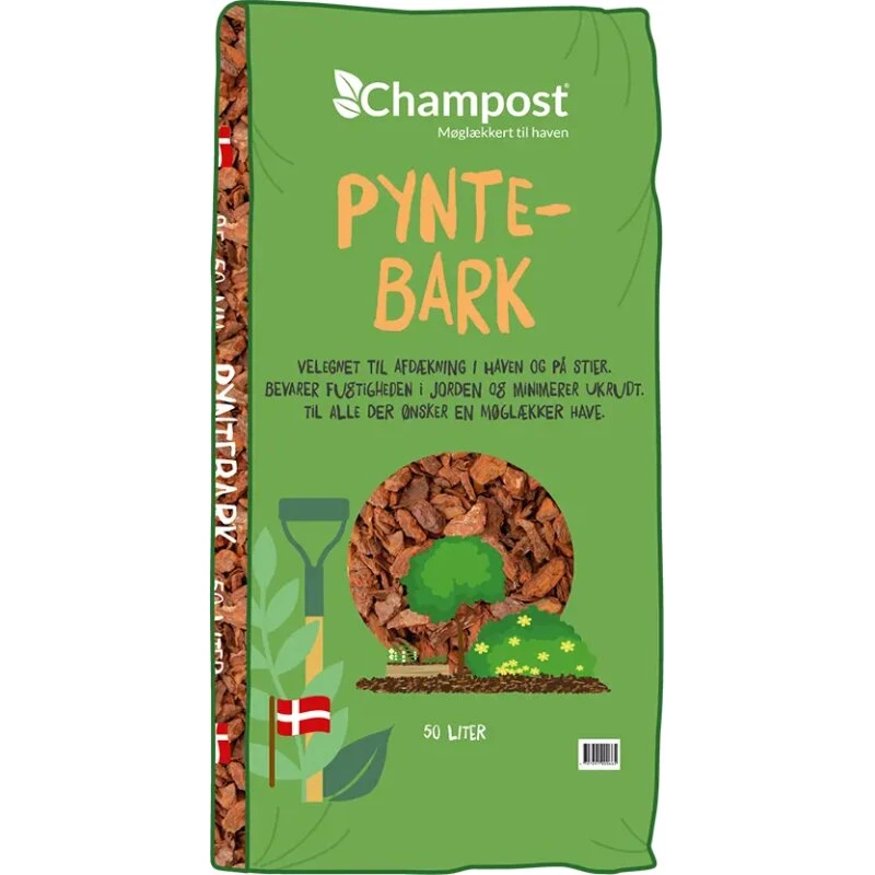 Champost Pyntebark 50 l - pinjetræsbark 25-50 mm