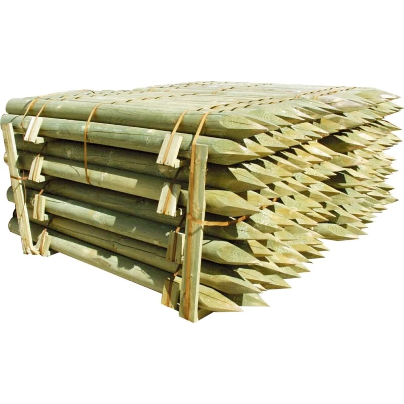 Trykimprægneret hegnspæl 7 x 180 cm (palle)