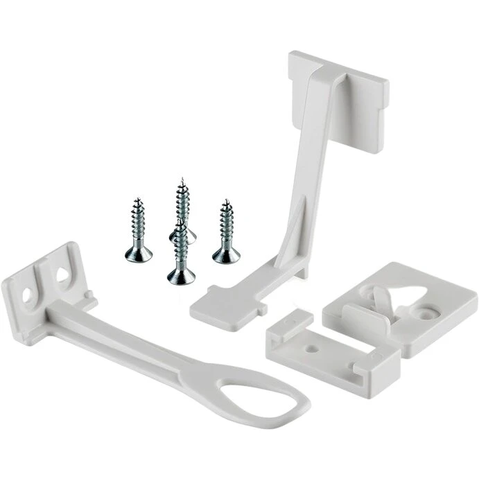 Reer børnelås til skabe og skuffer, 3 stk, hvid