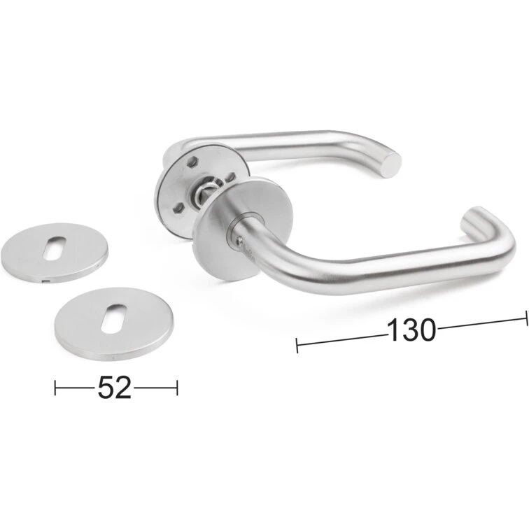 Habo U-form dørgreb 16 mm rustfrit stål 20191