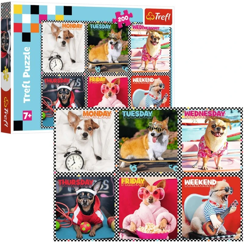 Trefl Hunde Hele Ugen - 200 brikker (48 x 34 cm)