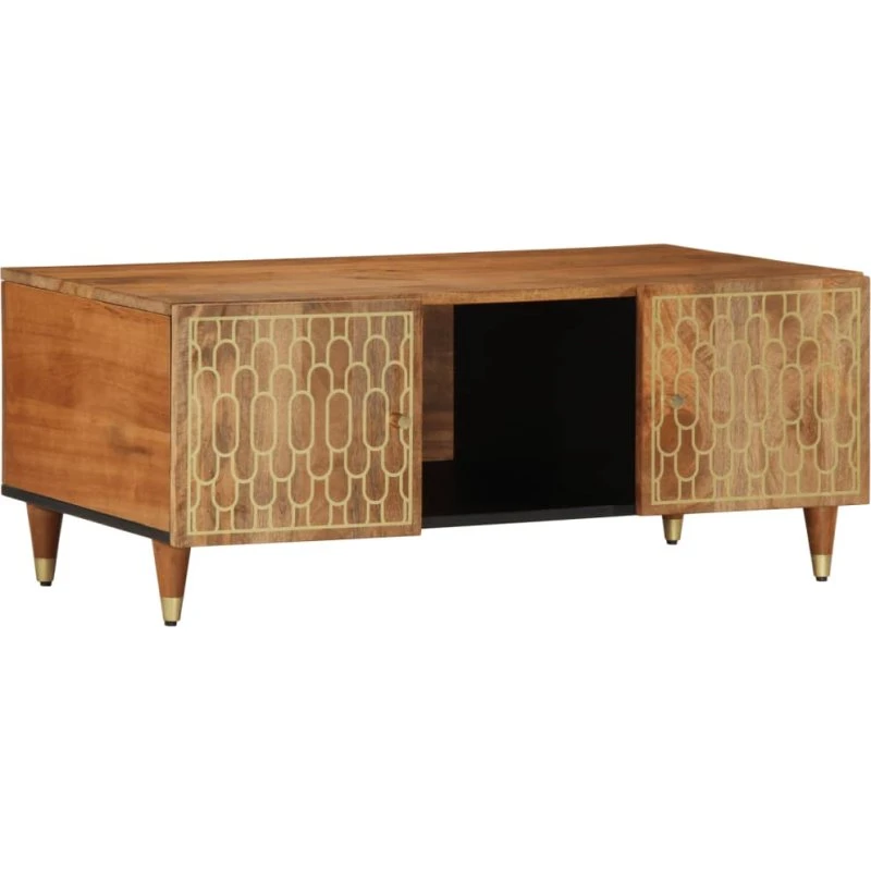 Sofabord i massivt mangotræ 100x54x40 cm