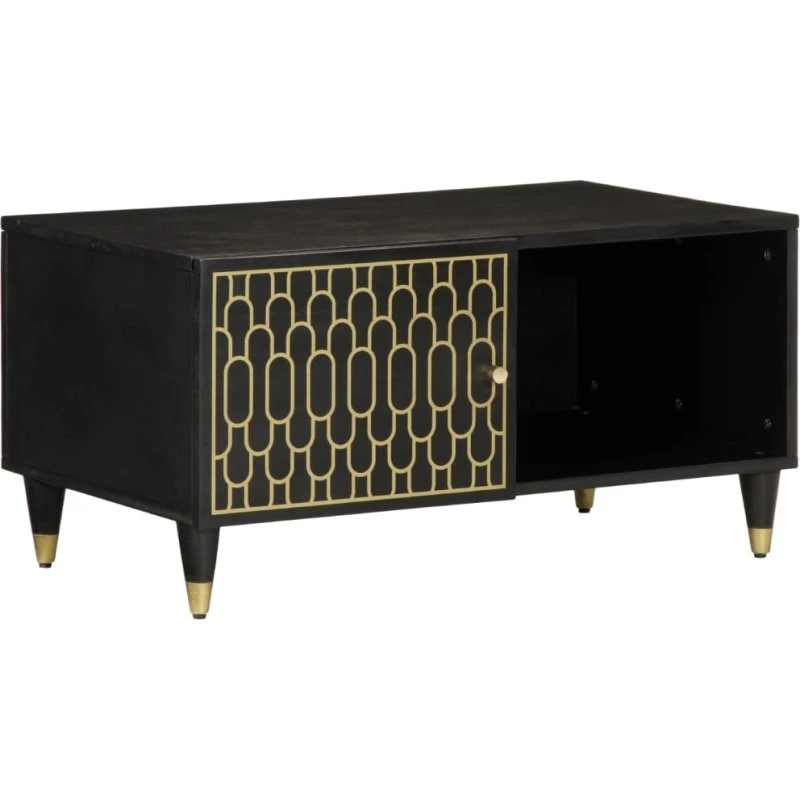 Sofabord i massivt mangotræ 80x50x40 cm