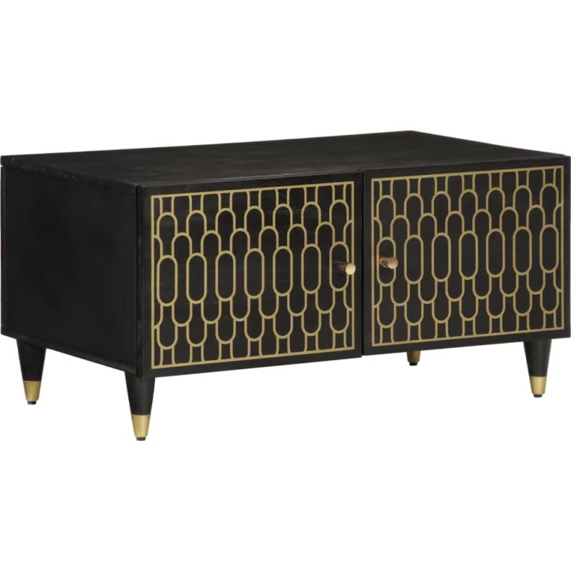 Sofabord i massivt mangotræ 80x50x40 cm