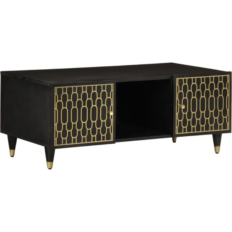 Sofabord i massivt mangotræ 100x54x40 cm