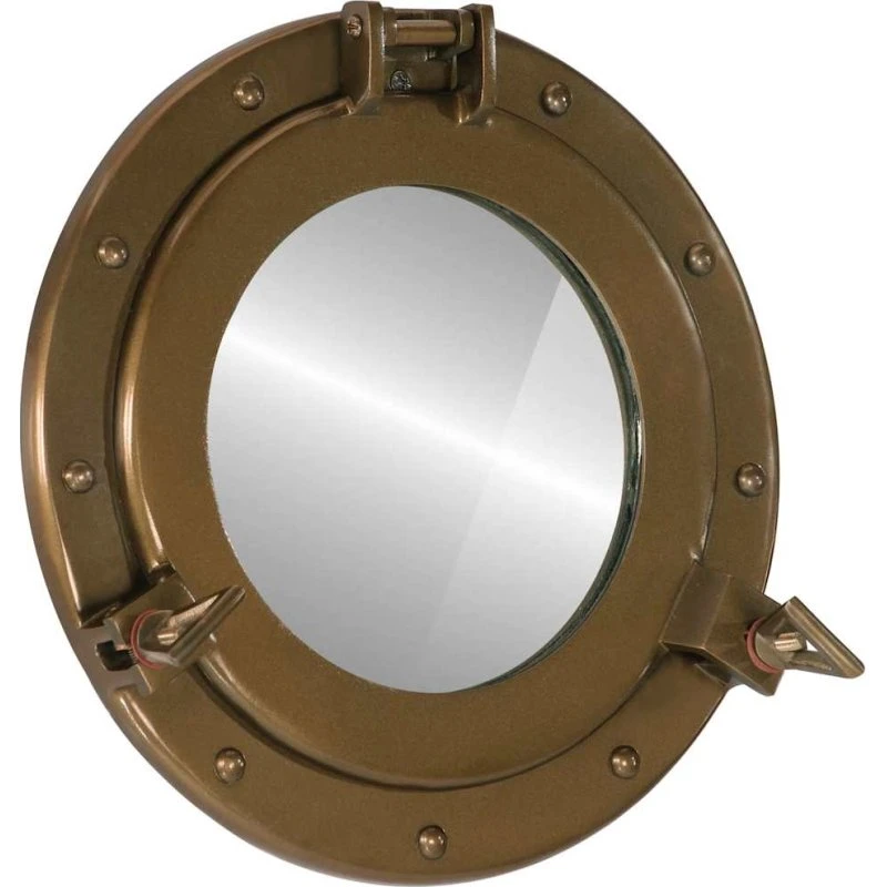 Koøjespejl væghængt 30 cm - aluminium & glas