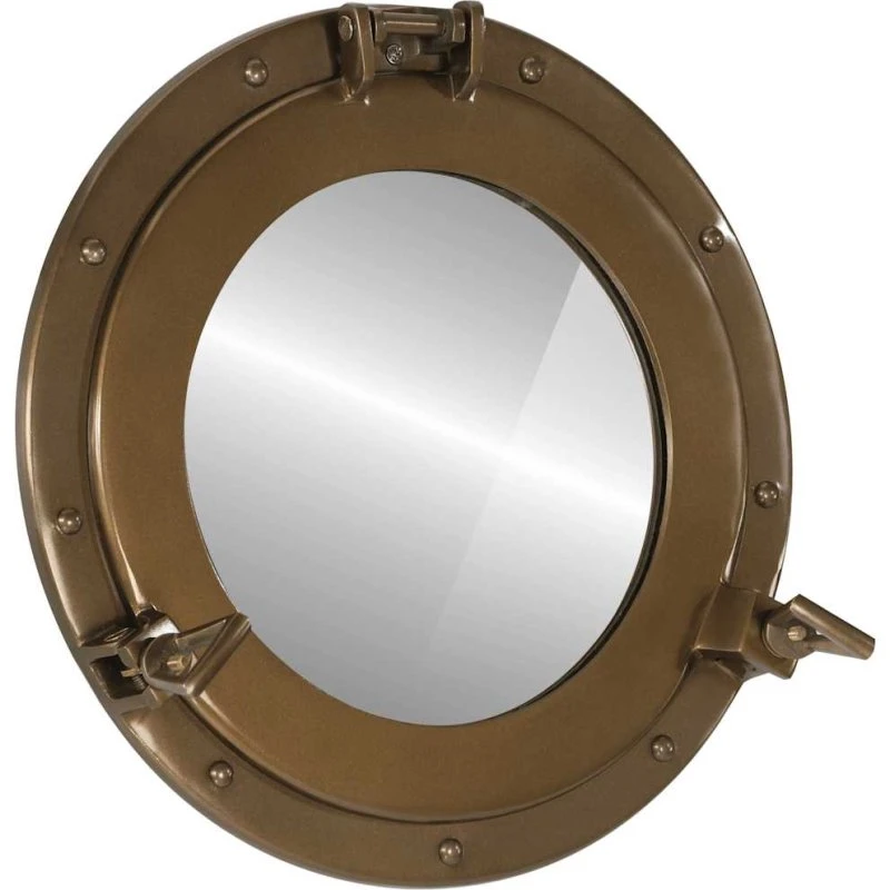 Koøjespejl 38 cm - Væghængt aluminium & glas