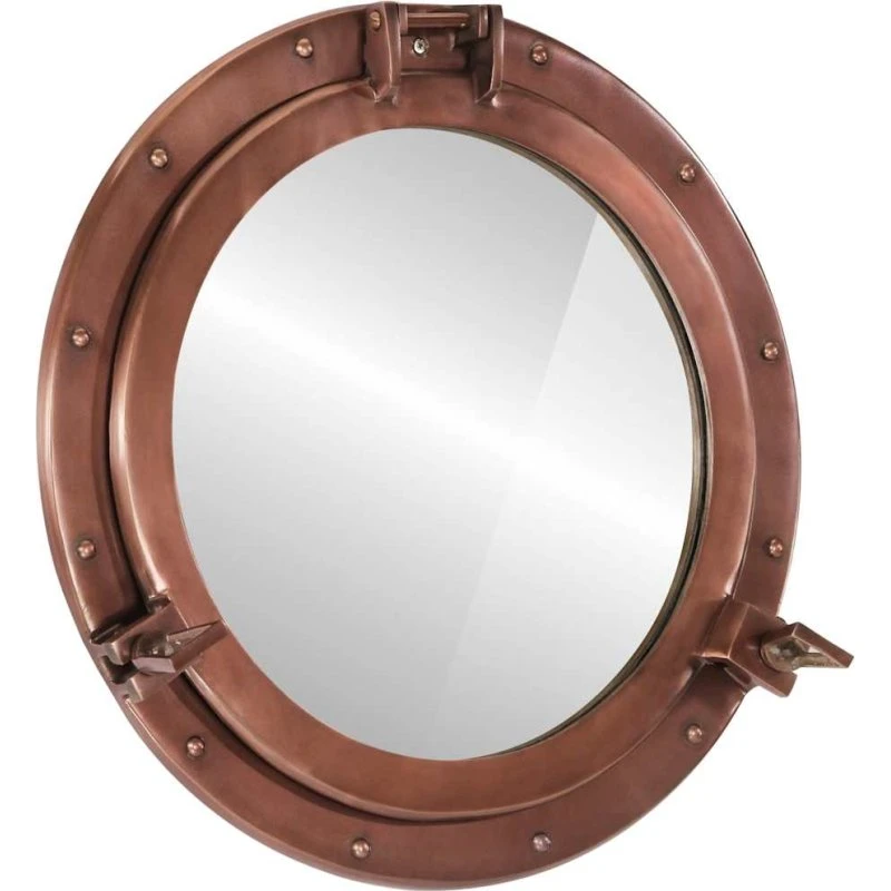 Koøjespejl 50 cm væghængt – aluminium og glas