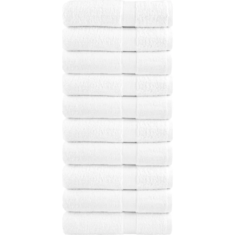SOLUND premium håndklæder 10 stk 50x100 cm 600 g/m² hvid