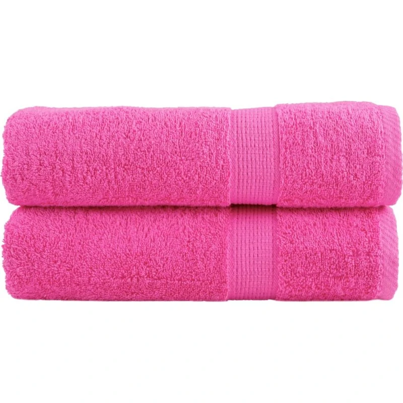 SOLUND Premium badehåndklæder 2 stk 100x150 cm 600 gsm - Lyserød