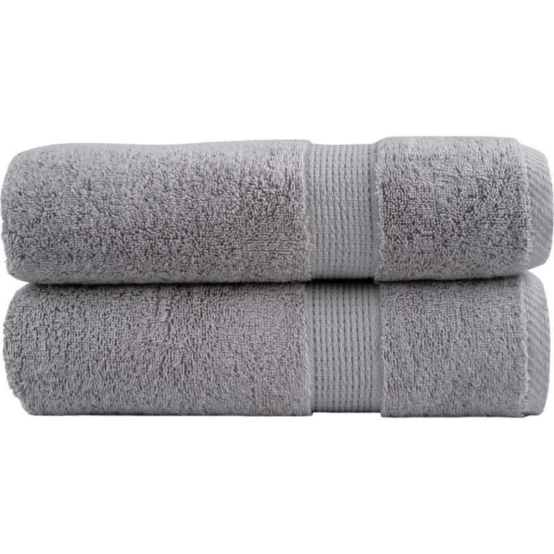 SOLUND Premium håndklæder 2 stk 70x140 cm 600 gsm – Grå